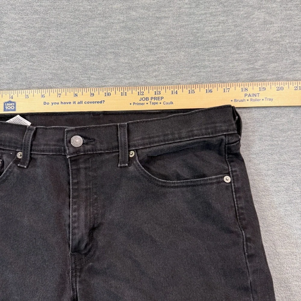 Levis 511 Jeans Mens 34x30 Black Straight Stretch Medium Wash Mid Rise Denim‎